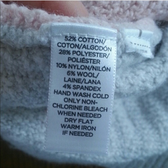 Loft Color block Pink Gray Sweater - Picture 8 of 8